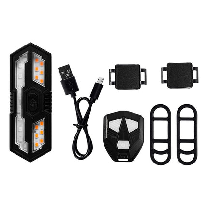 Luces Led Bicicleta Señalero  Trasera Recargables Usb  Negro