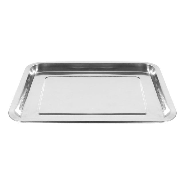 Asadera De Acero Inoxidable 30x40 Cm  Gris