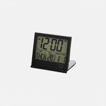 Termometro Reloj Led Ch Con Medidor Temperatura Negro