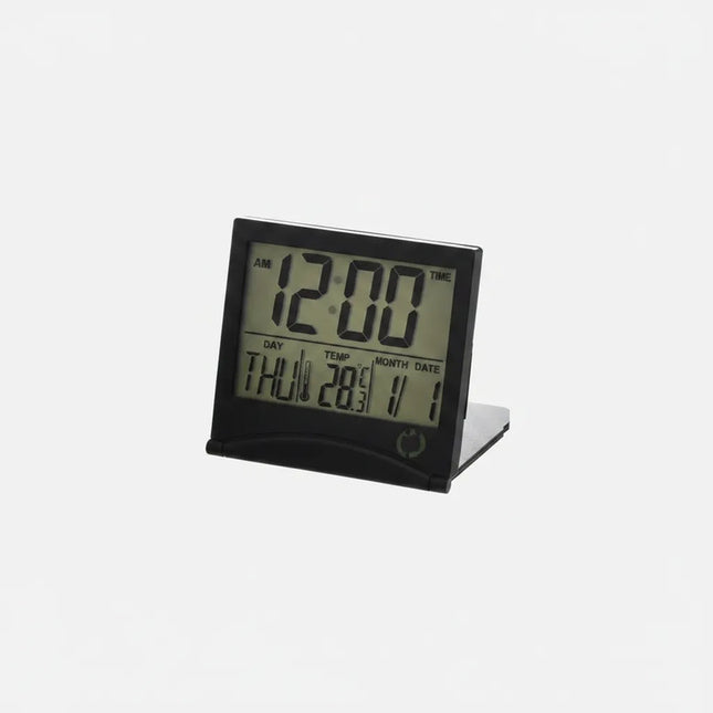 Termometro Reloj Led Ch Con Medidor Temperatura Negro