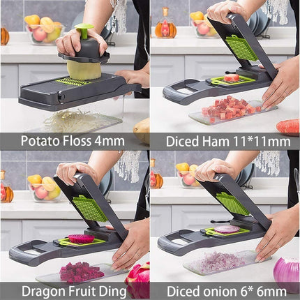 Rallador Picador Cortador De Alimentos Verduras Frutas