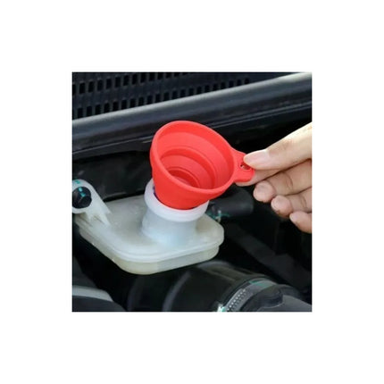 Embudo De Silicona Plegable Liquidos Botellas Motores