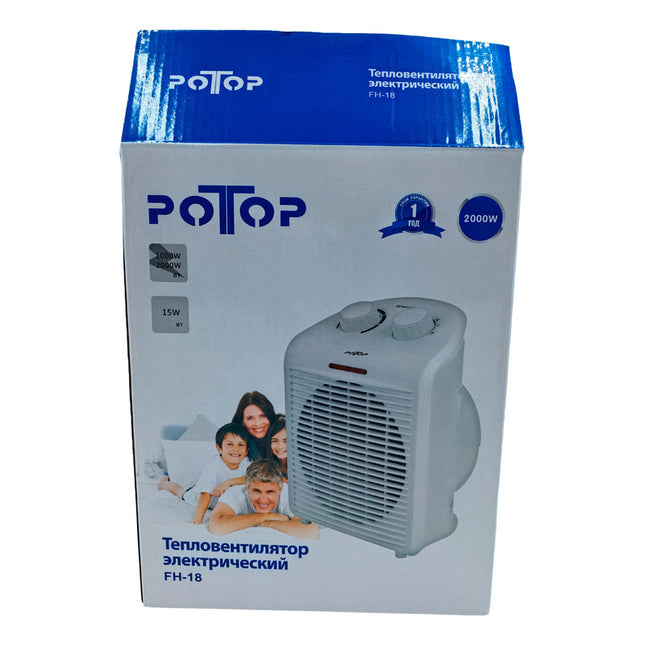 Caloventilador 1000/2000w  Blanco