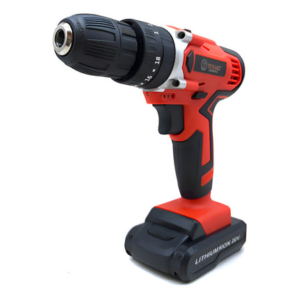 Taladro A Bateria 20v 10mm Toyaki Tk-817a  Frecuencia 60 Naranja