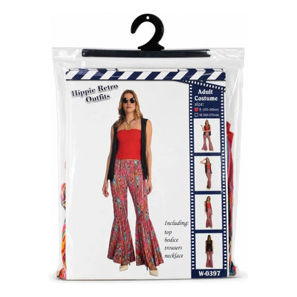 Disfraz Para Adulto Conjunto Retro Rojo Nostalgia Rojo M