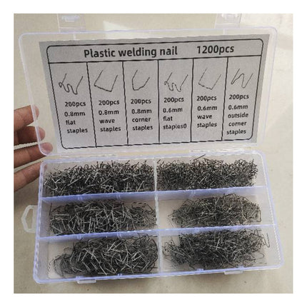 Grapas Metalicas Para Soldador 1200 Piezas 2 Tamaños X