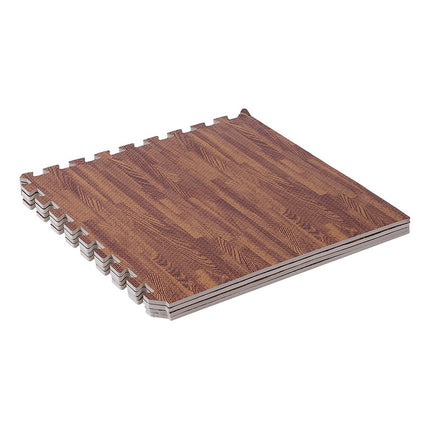 Piso Goma Eva Encastrable 60cm X 60cm X 10mm Marron Marrón