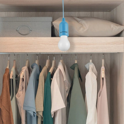 Lampara Led A Pilas - Ideal Apagón Roperos Fiestas Y Camping Blanco Blanca