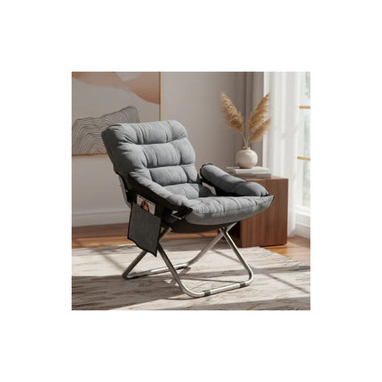 Silla Reclinable Plegable Acolchonada Con Bolsillo Lateral V
