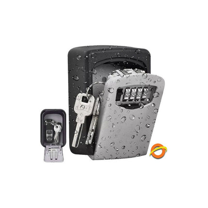 Caja Fuerte Seguridad Guarda Llaves Pared Con Combinacion  Gris Oscuro