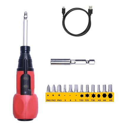 Destornillador Inalámbrico Atornillador Equus 3.7v Litio Col Rojo 0