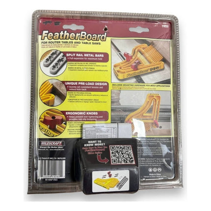 Sujetador Empuje Sierra Router Featherboard Milescraft