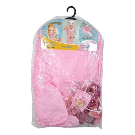 Disfraz Infantil De Doctora Rosado