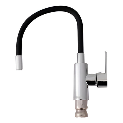 Monocomando Con Pico Flexible Para Mesada - Monomando Negro Z