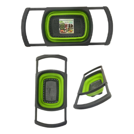 Colador Rectangular De Plástico, Plegable Y Extensible V