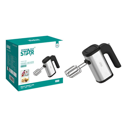 Batidora Electrico De Mano  Winning Star St-5536 Plateado