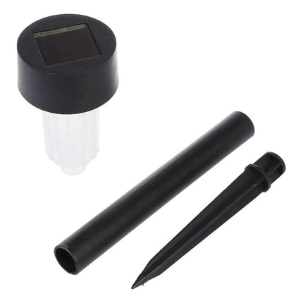 Lampara Luz Solar - Antorcha Farol Pincho Para Jardin Negro Negro Blanco Frío