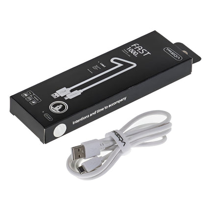 Cable Micro Usb V8 1  Metro Cargador / Datos  Blanco