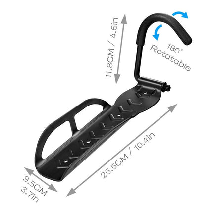 Soporte De Pared Para  Bicicleta Rueda Fija  Negro