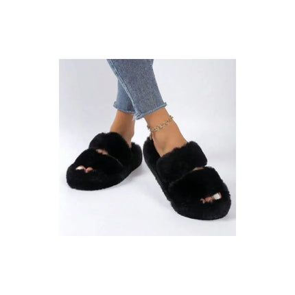 Pantuflas Peluche Negras Cgs00762/3/4 Negro 39 Uy