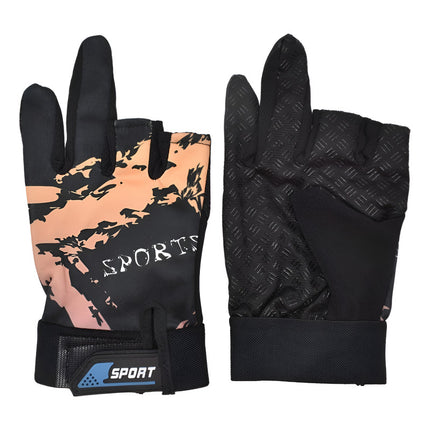 Guantes Estampados De Dos Dedos Para Pesca