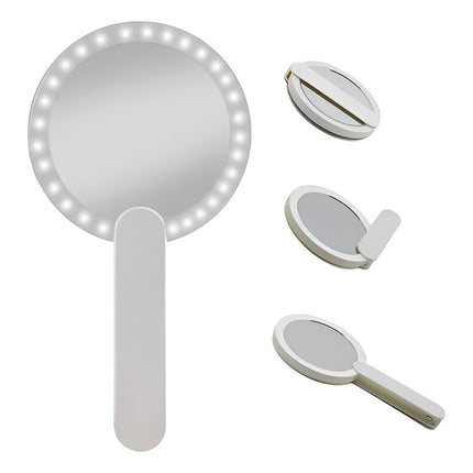Espejo Con Luz Led Plegable Maquillaje Usb V