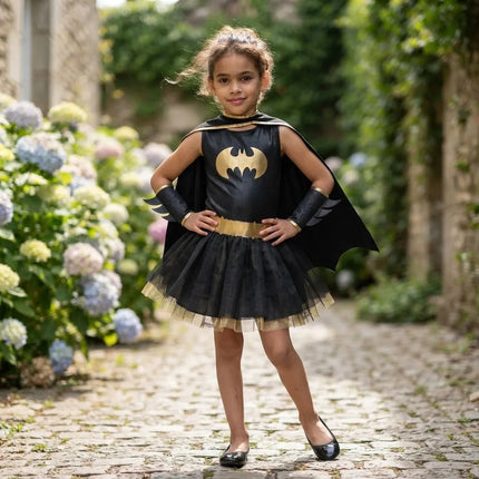 Disfraz Batichica Con Vestido Y Accesorios Negro S
