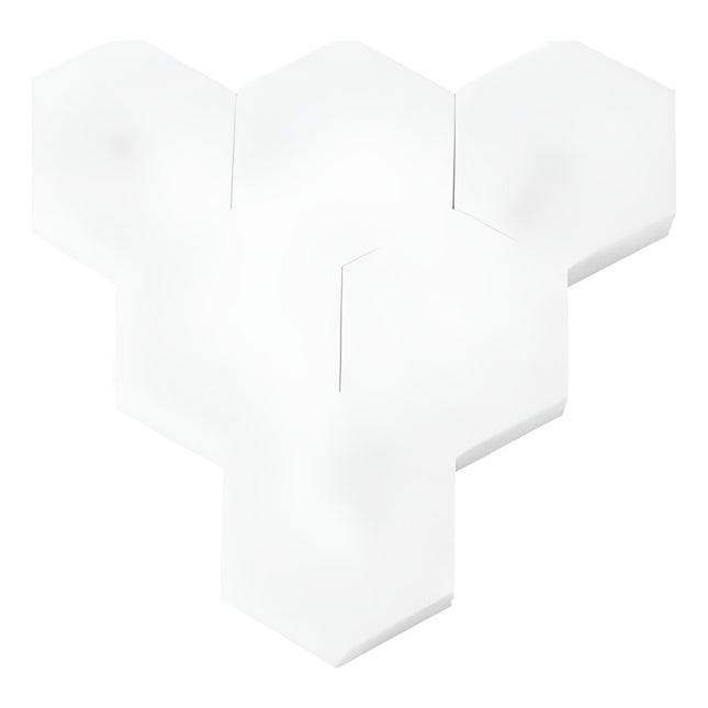 Led Rgb Hexagonal Táctil X6 A Pila Con Control Rgb