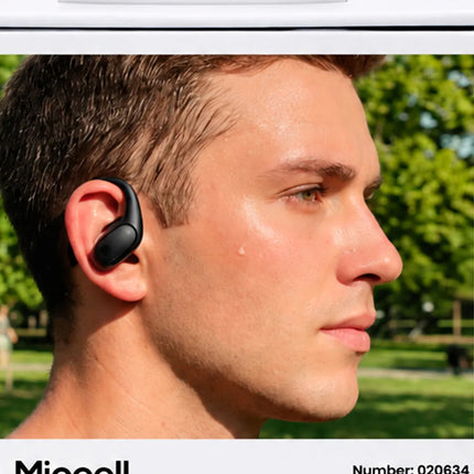 Auricular Inalámbrico Miccell Bh08 Ows Deportivos Negro Negro