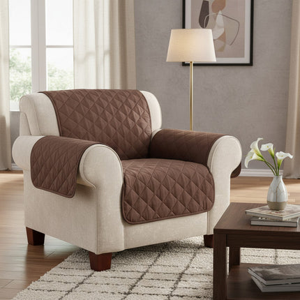 Funda Cubre Sofa De 1 Cuerpos  Marrón