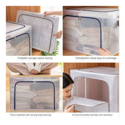 Caja Organizadora Con Cierres Y Asas 60x39x41cm X