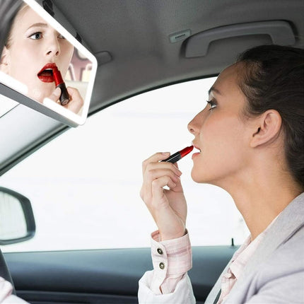 Espejo Con Luz  De Tocador Para Auto Espejo