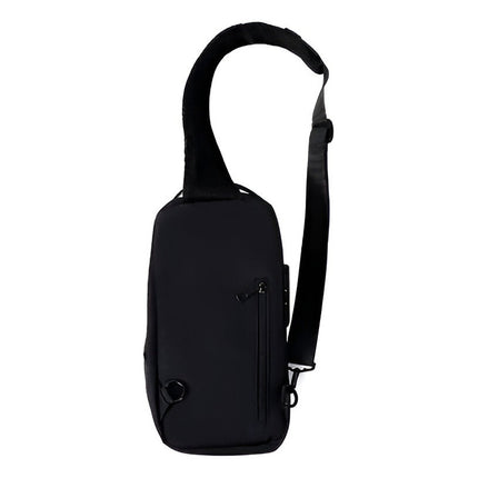 Bolso De Hombro Antirrobo Impermeable Indra Calidad  Negro Liso