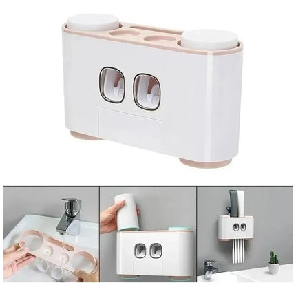 Dispensador De Pasta Automático Con Porta Cepillo Grande