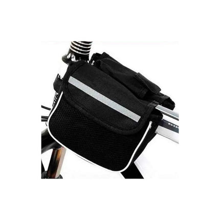 Alforja De Bici Bicicleta Bolso Impermeable Para Cuadro Negr