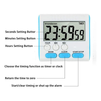 Timer Digital Con Reloj -js183/608e