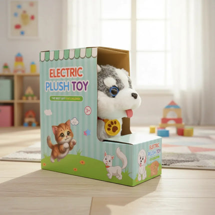 Perro De Peluche Interactivo 25x26cm. Gris Ty364965 Gris