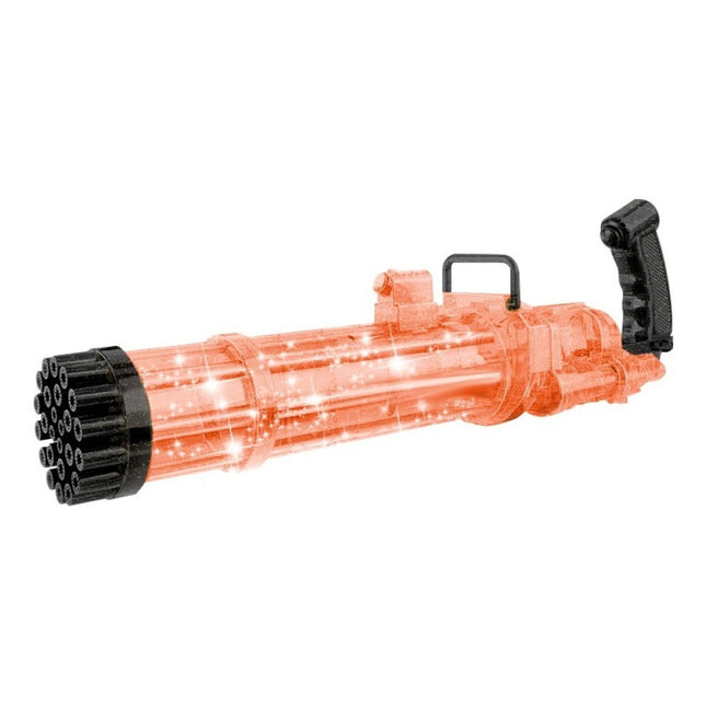 Burbujero Pistola  Automática Con Luces Ametralladora Grande