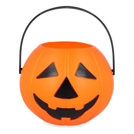 Balde Calabaza De Halloween 18cm Decoracion
