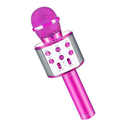 Microfono Bluetooth C/parlante Cilindrico  Violeta