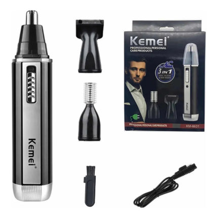 Depiladora Rasuradora Vello Nariz Cejas Orejas Recargable Color N