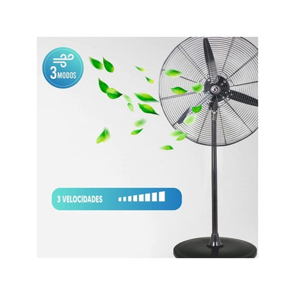 Ventilador Goldtech Industrial De Pie Stand 26 26 Cm