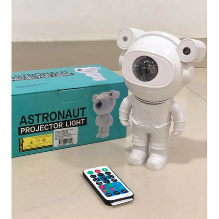 Astronauta Parlante Bluetooth Y Proyecta Luces Blanco
