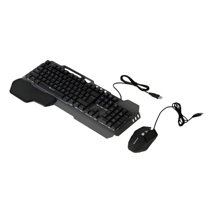 Teclado Y Mouse  Gamer Símil Mecánico Jx-kt660 Negro