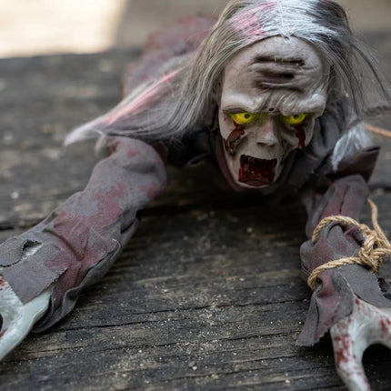 Muñeco Zombie En Movimiento Para Decoración De Halloween