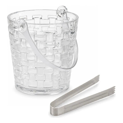 Hielera De Vidrio Con Asa Y Pinza De Metal 900ml Chw03822 V