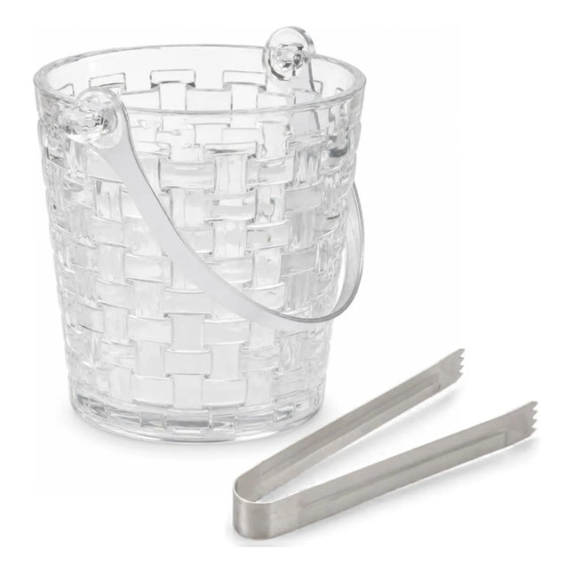 Hielera De Vidrio Con Asa Y Pinza De Metal 900ml Chw03822 V