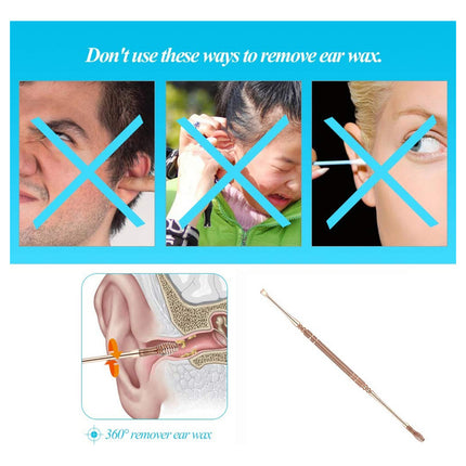 Limpieza Para Oidos Kit X2 Metal