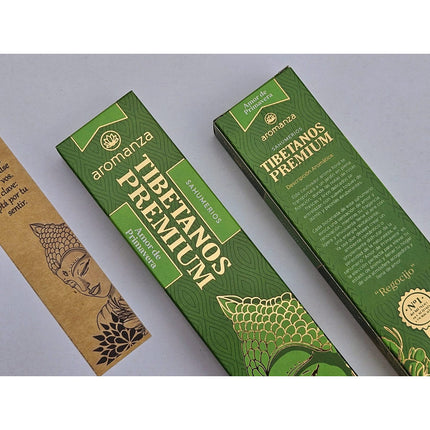 Sahumerios Incienso Tibetano Premium Aromanza X8  90min V