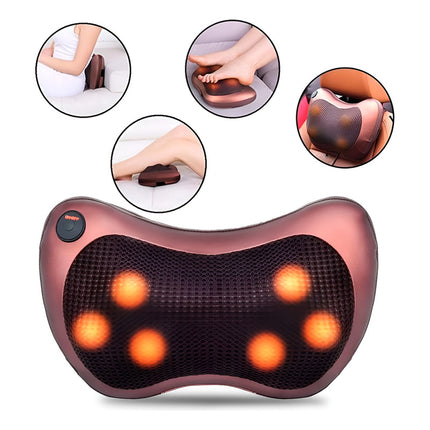 Almohada Masaje Shiatsu P/cuello Y Espalda  Rojo